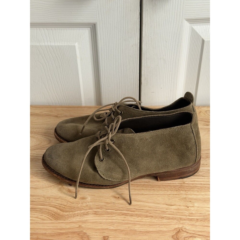 Vintage Shoe Company Size 7.5 Sage Green Suede Chukka Ankle Boots Women’s